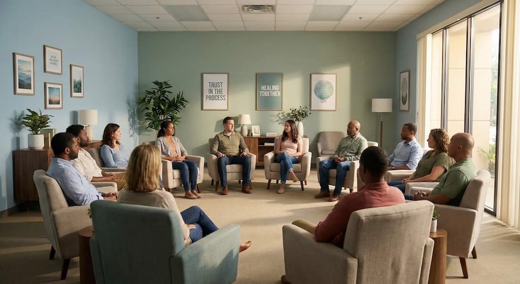 Group therapy in Intensive Outpatient Program (IOP) for drug and alcohol rehab Long Island Baldwin NY | Integrity Treatment Partners